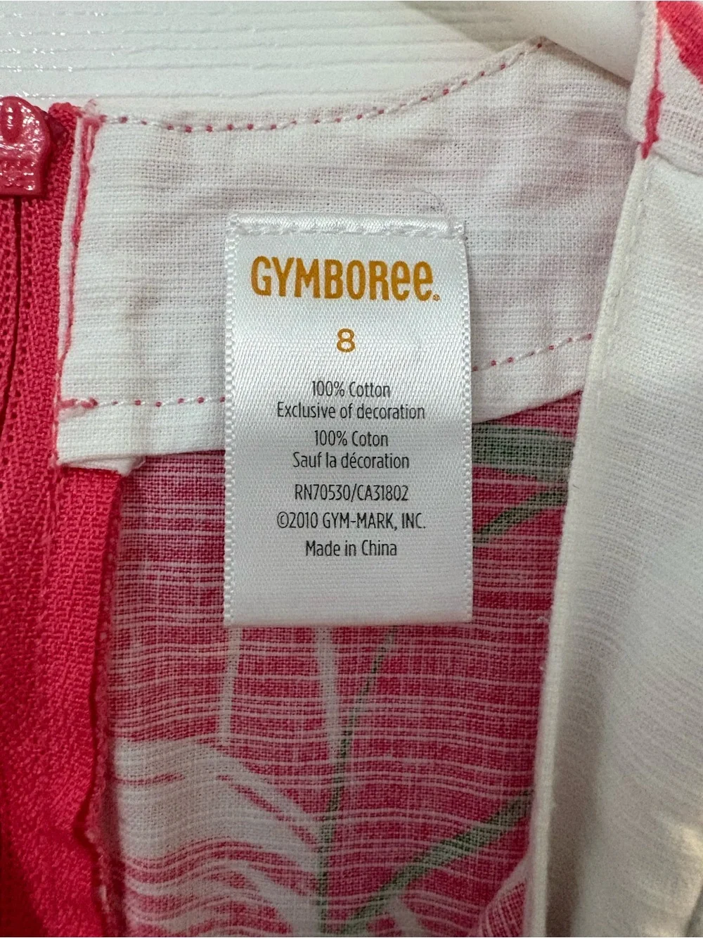 Gymboree Palm Beach Paradise Flamingo Dress Girls Size 8 Pink Tropical